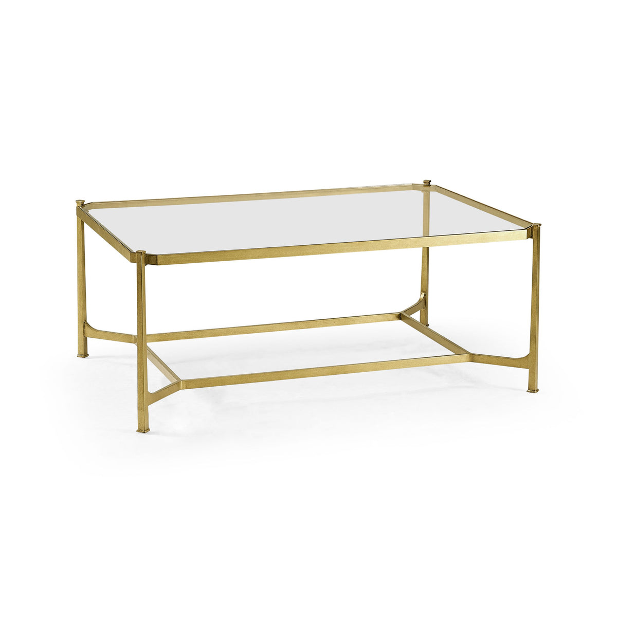 Contemporary Glass Top Coffee Table – Gilded