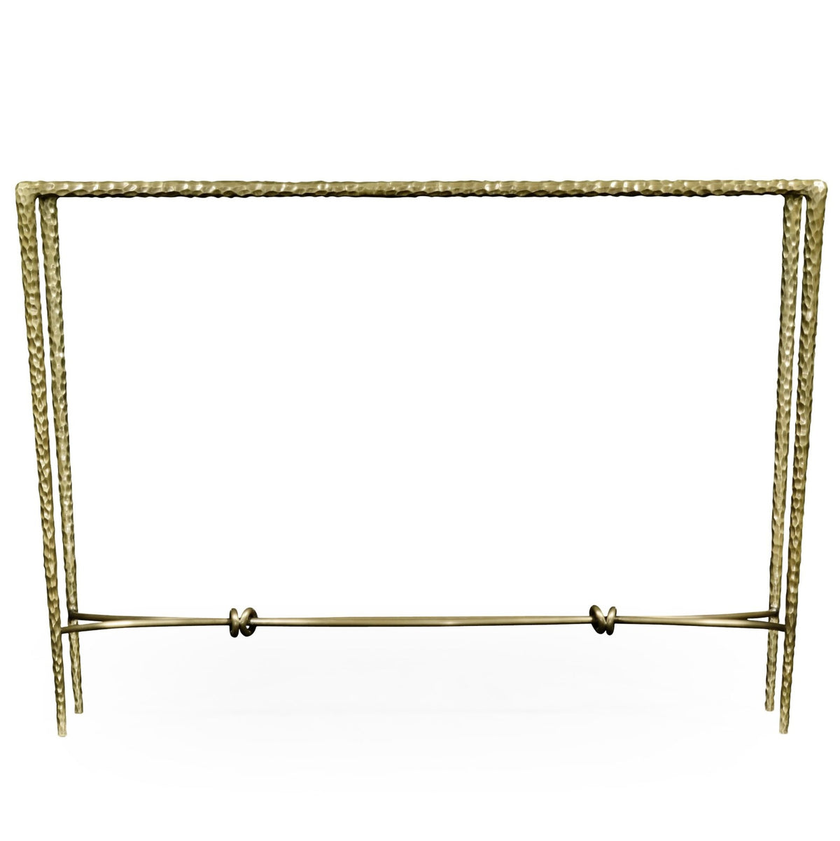 Hammered Console Table – Brass