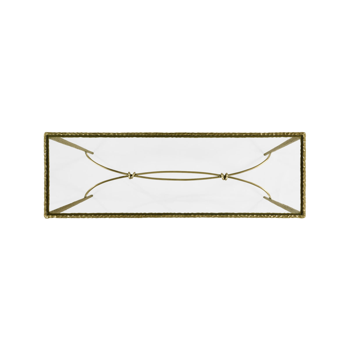 Hammered Console Table – Brass