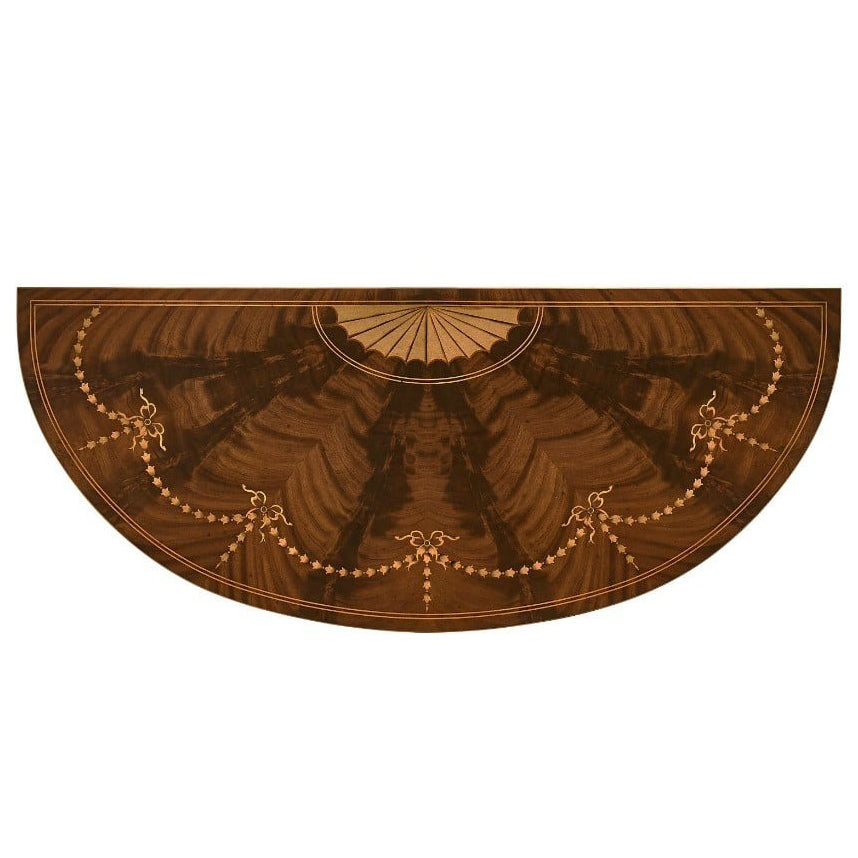 Sheraton Style Bowfront Light Mahogany Commode