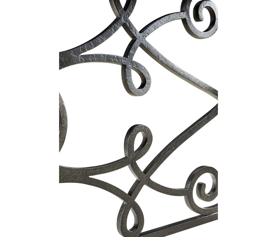 Large Console Table – Wrought Iron, Limed