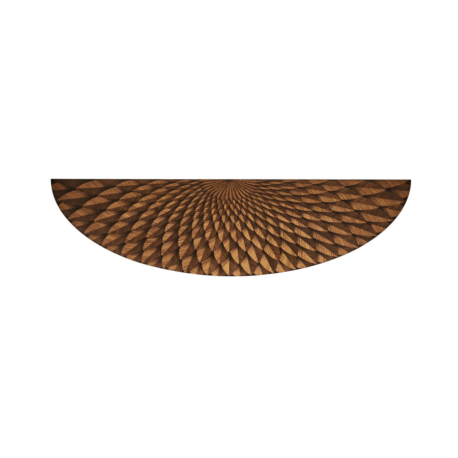 Feather Inlay Hand Carved Console Table