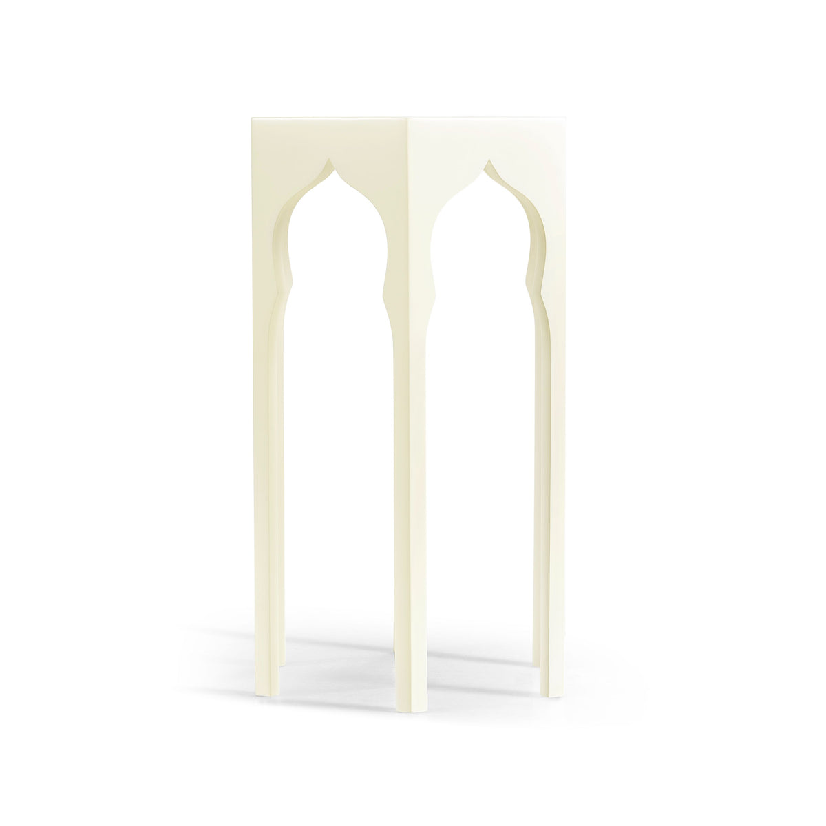 Hexagon Lamp Table – Snow White