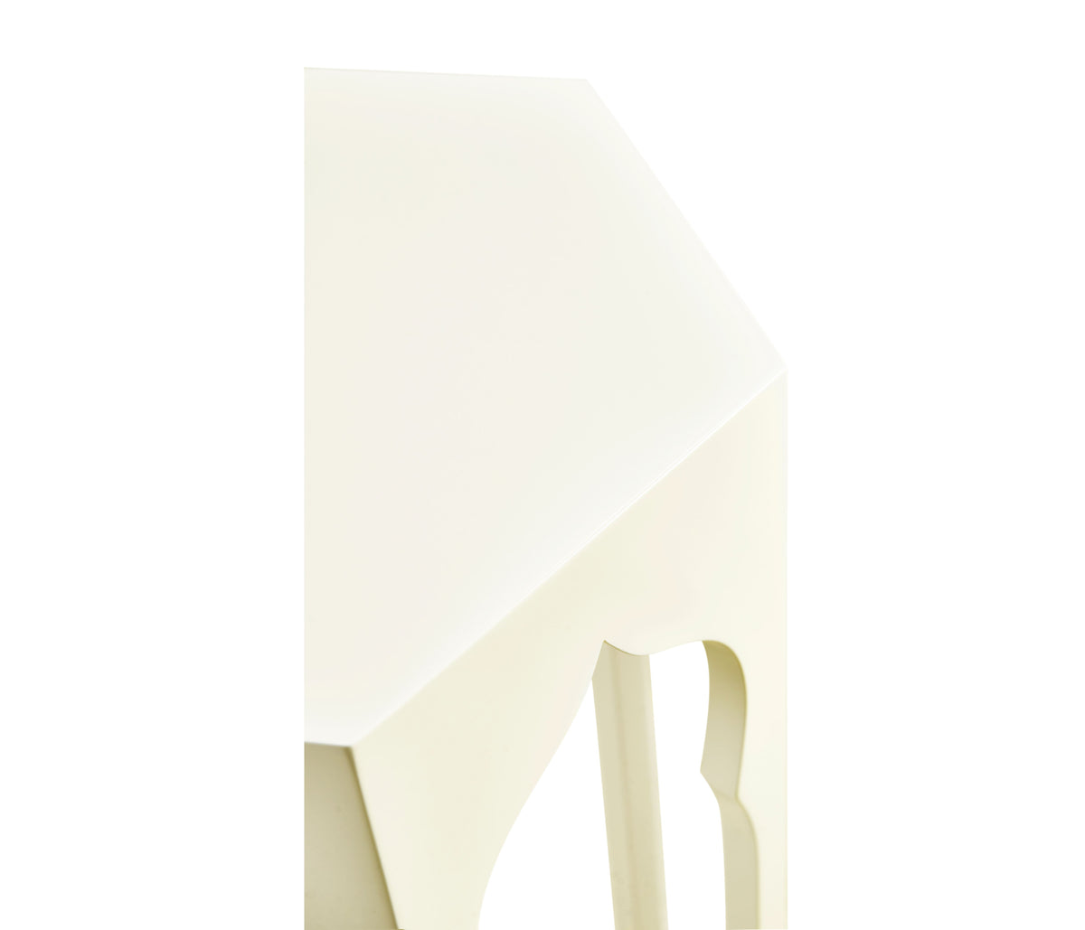 Hexagon Lamp Table – Snow White