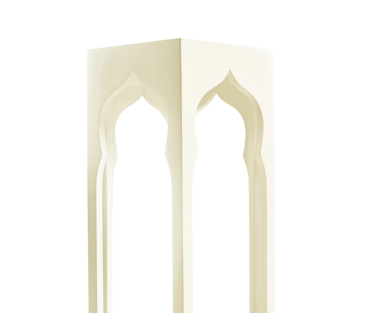 Hexagon Lamp Table – Snow White