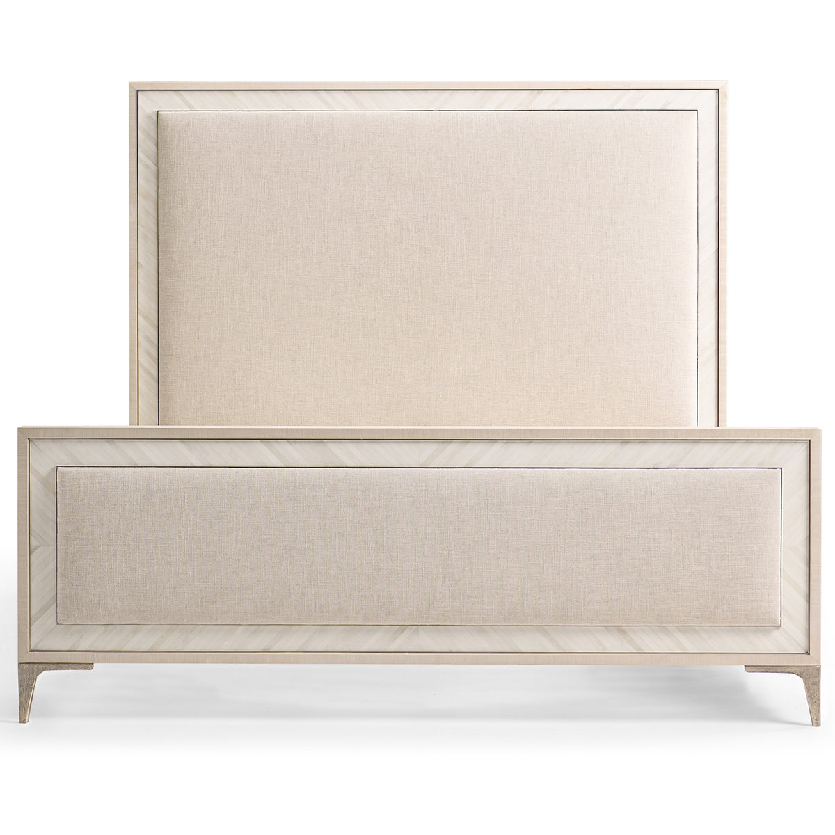 Tideline Bone & Linen Upholstered UK Super King Bed