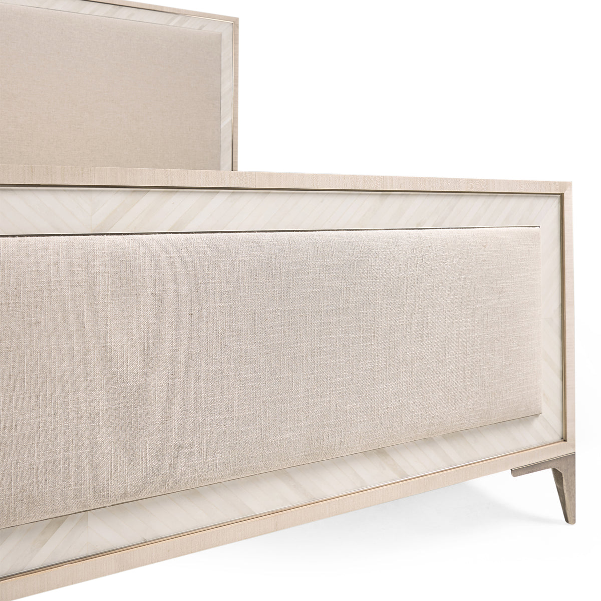 Tideline Bone & Linen Upholstered UK Super King Bed