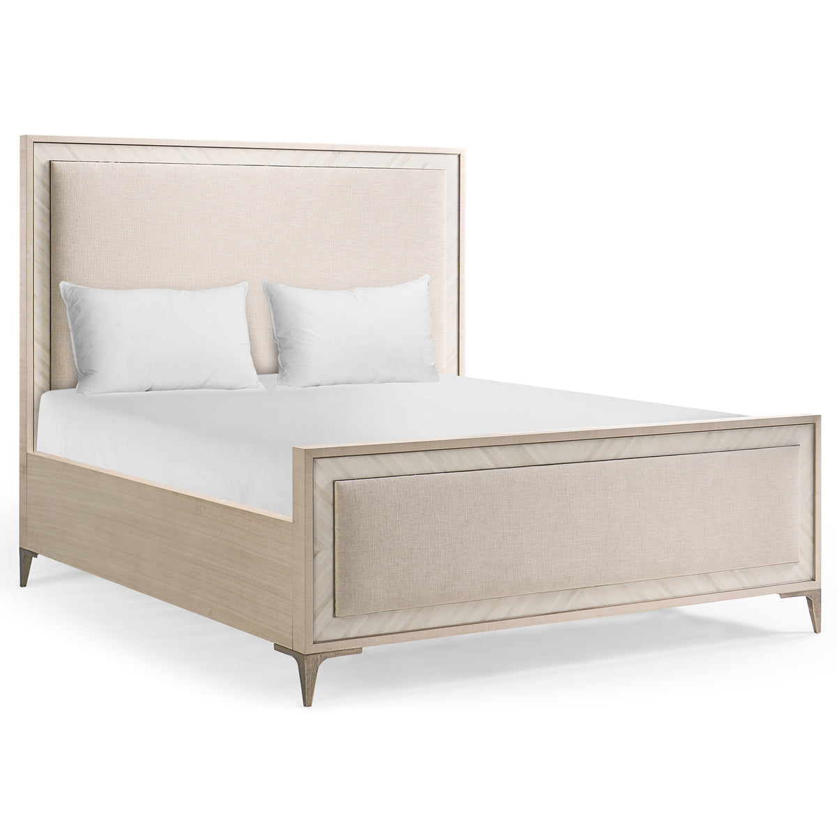 Tideline Bone & Linen Upholstered UK Super King Bed