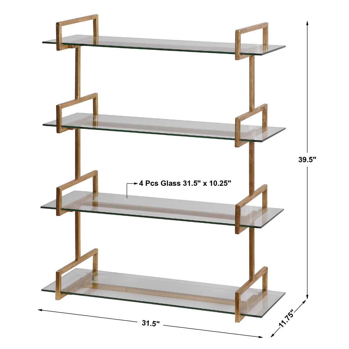 Auley Gold Wall Shelf