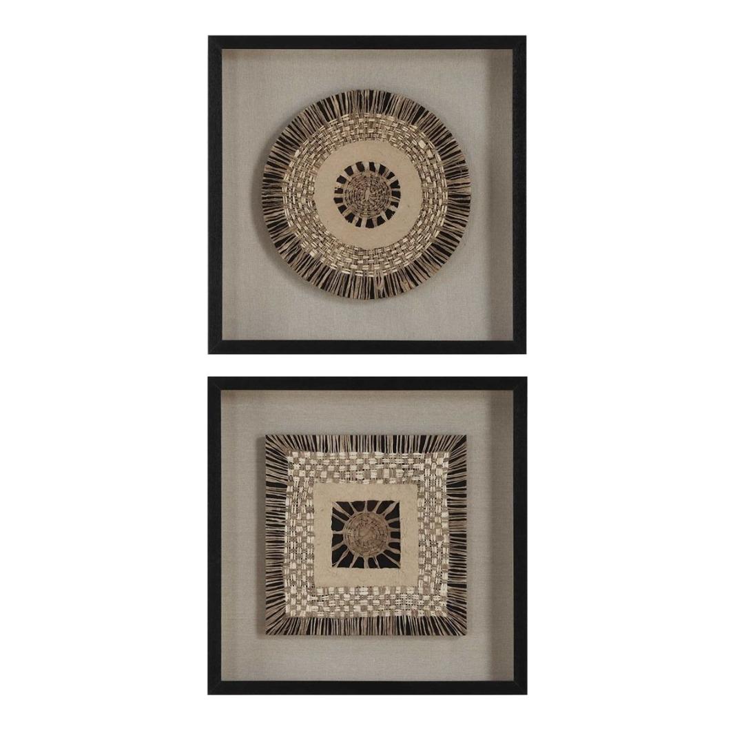 Intertwine Knit Paper Shadow Box – Set of 2