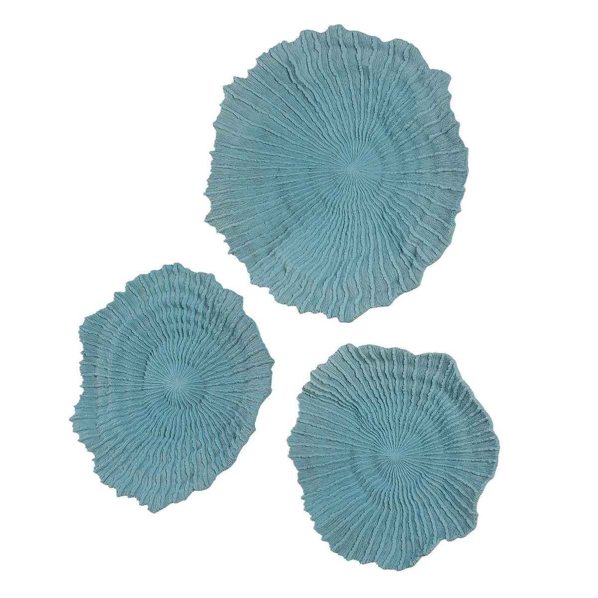 Ocean Gems Wall Decor – Blue, Set of 3