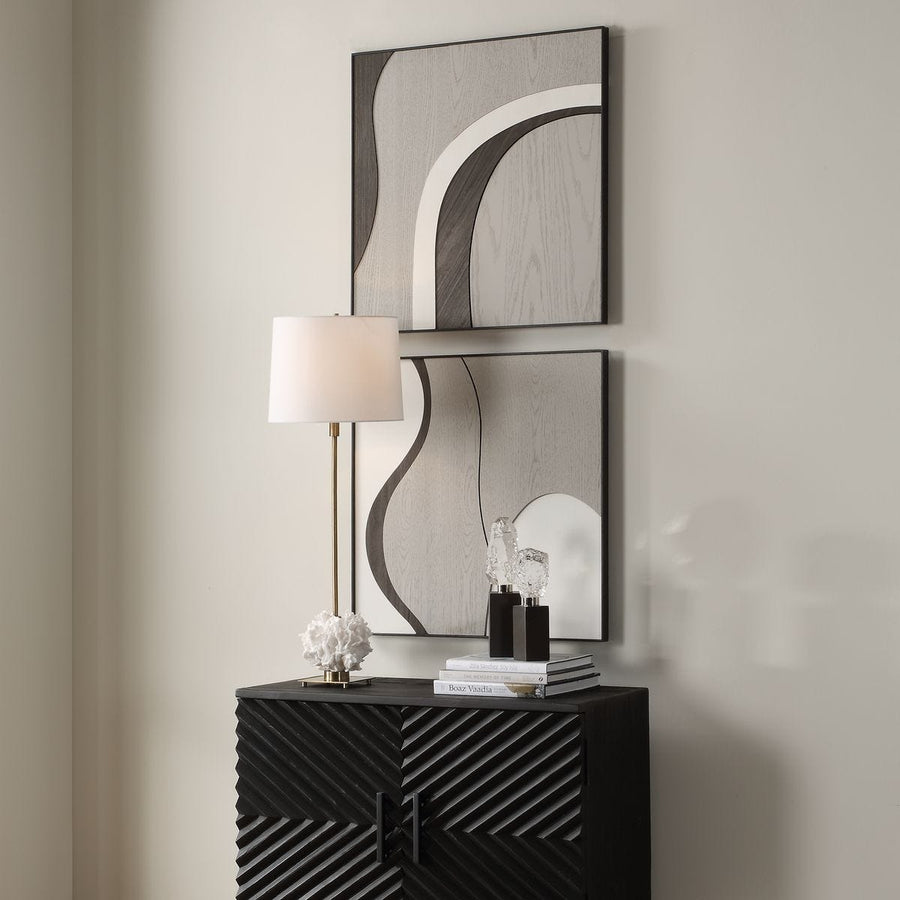 Joel Modern Wood Wall Art – Set of 2
