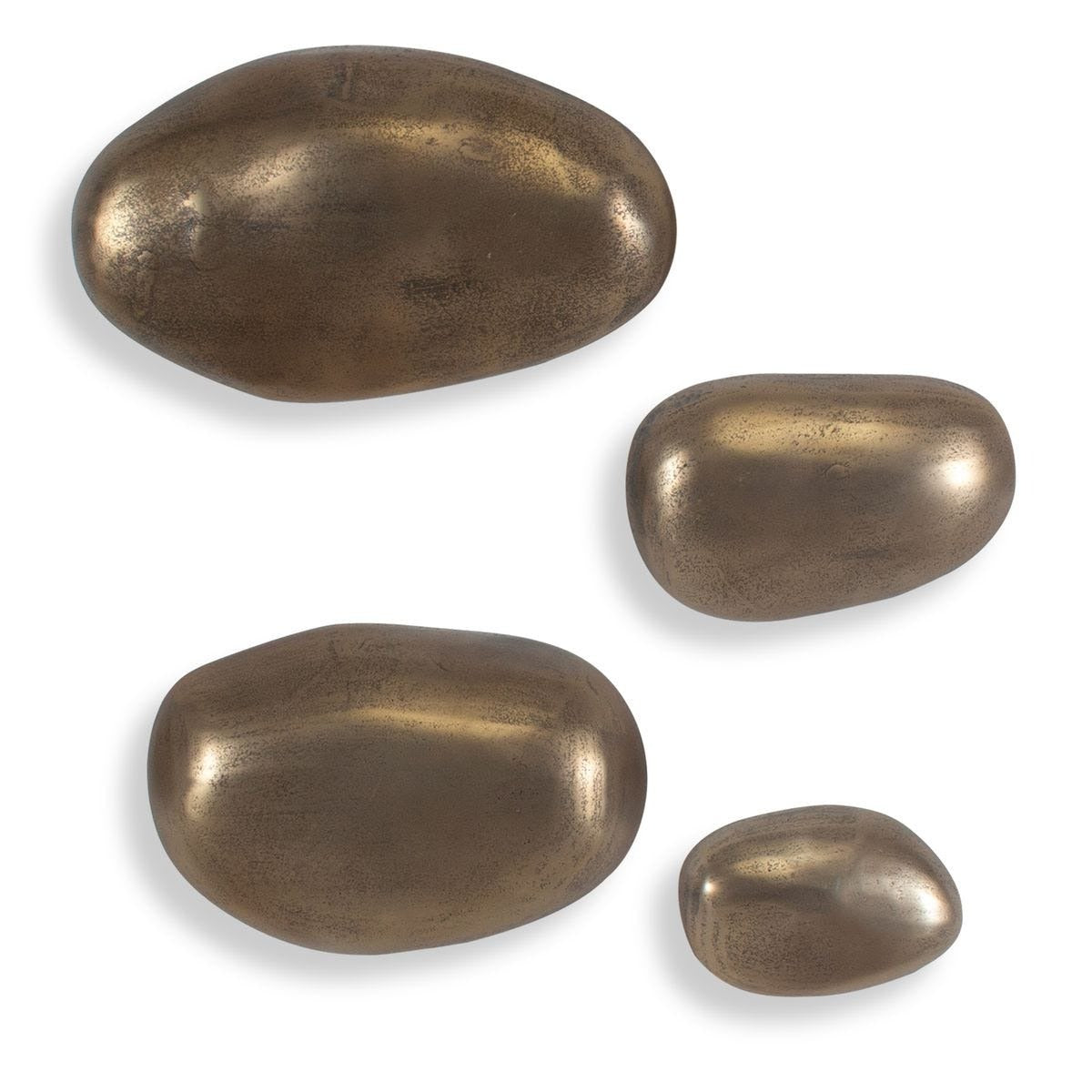 Set in Stone Brass Outdoor Wall Art – Set of 4