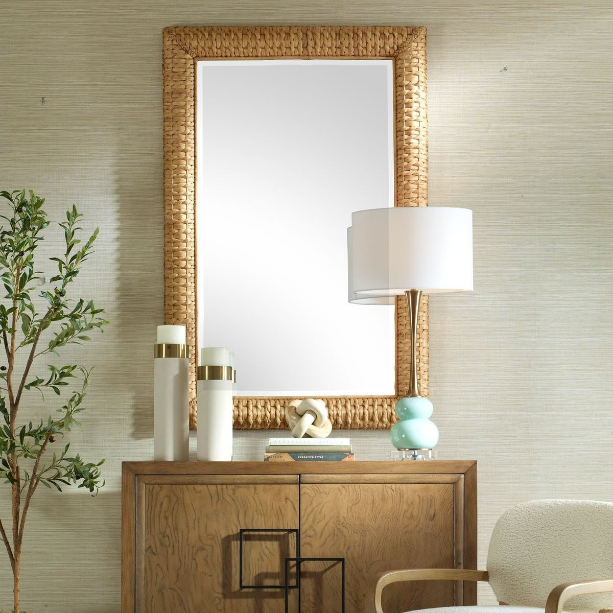 Twisted Seagrass Large Mirror