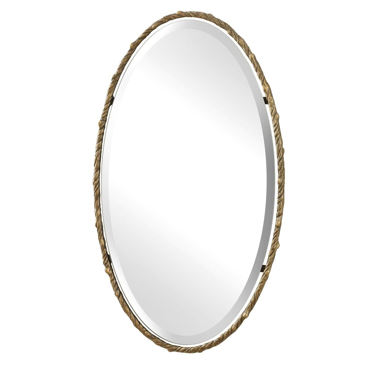 Twisted Branch Oval Mirror