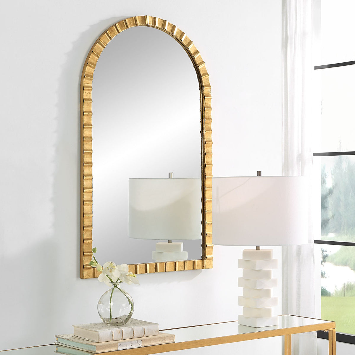 Dandridge Gold Arch Mirror