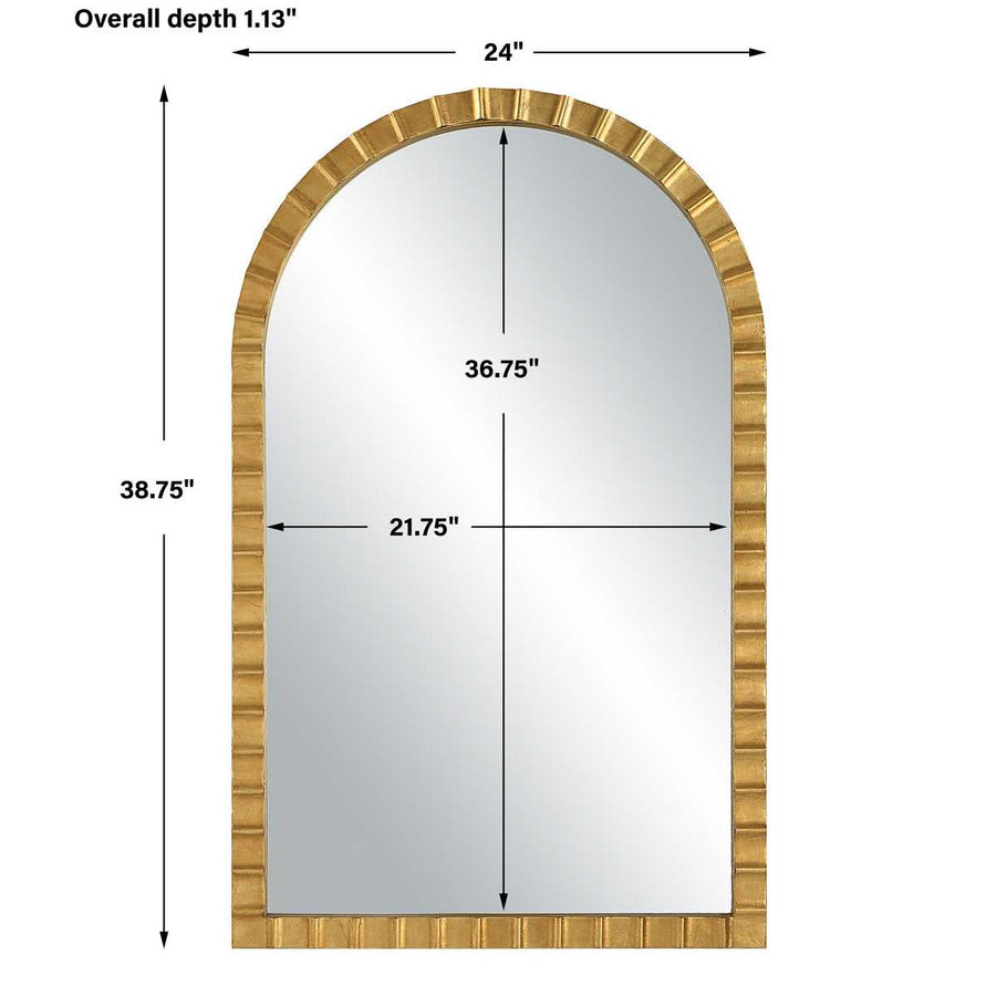Dandridge Gold Arch Mirror