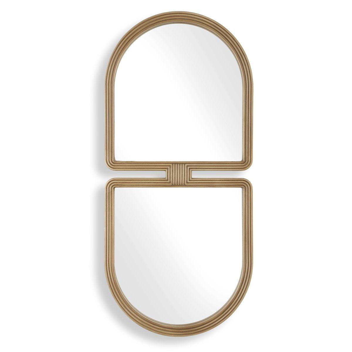 Jacques Art Deco Oval Mirror – Gold