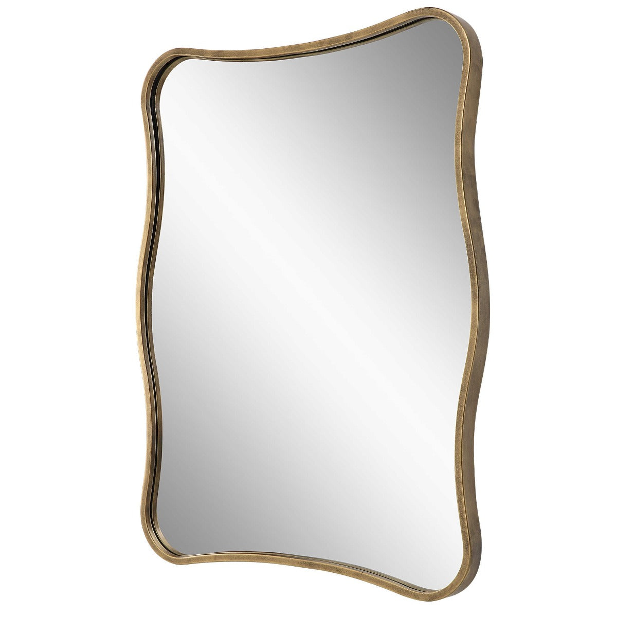 Pavia Vanity Mirror – Antiqued Gold