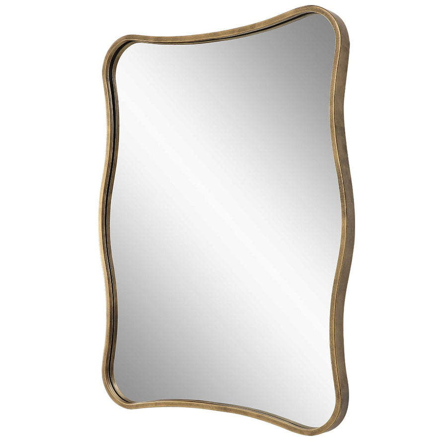 Pavia Vanity Mirror – Antiqued Gold