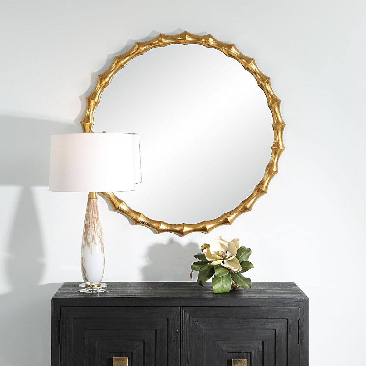 Nacala Round Mirror – Gold