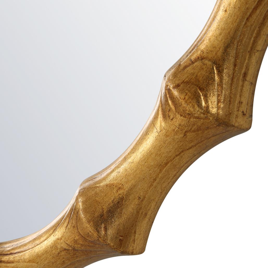 Nacala Round Mirror – Gold
