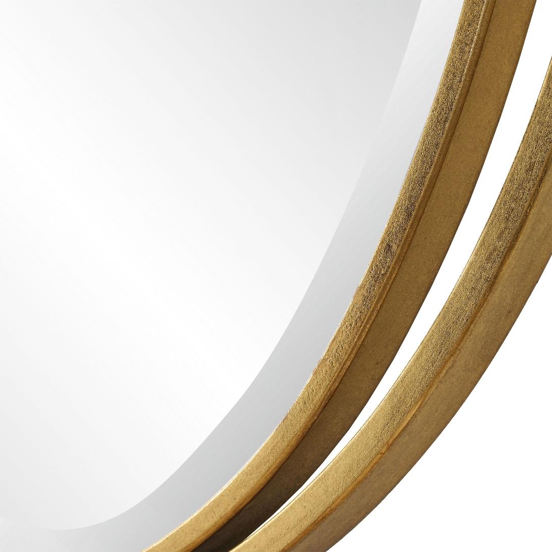 Rhodes Gold Oval Mirror