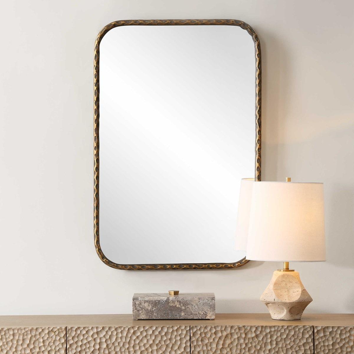 A Little Knotty Rectangular Mirror – Bronze