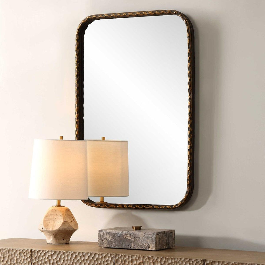 A Little Knotty Rectangular Mirror – Bronze