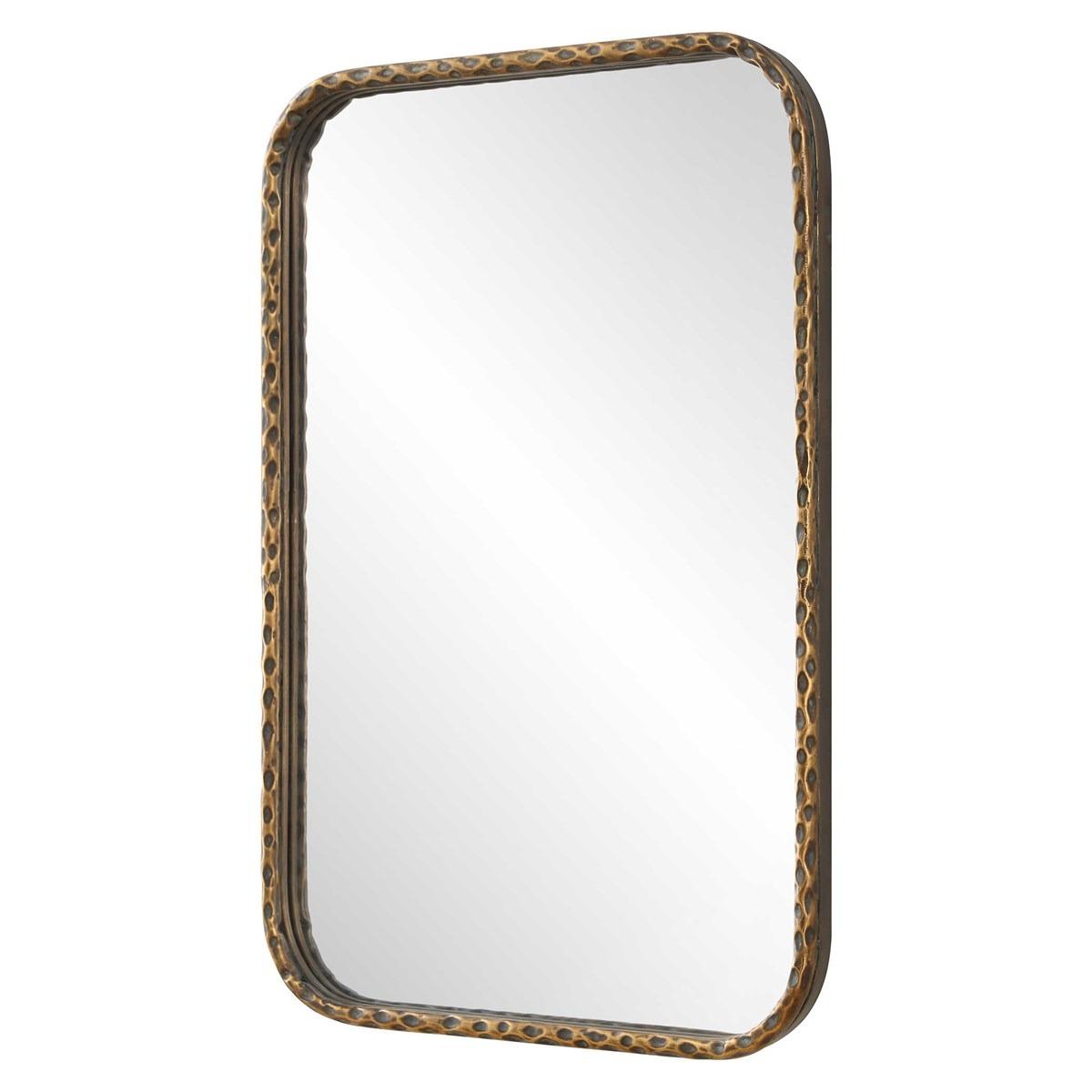 A Little Knotty Rectangular Mirror – Bronze