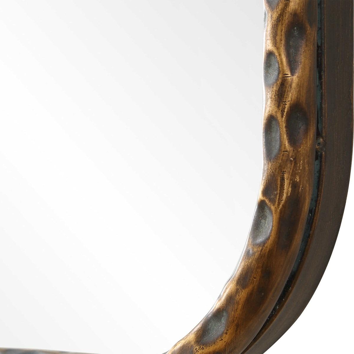 A Little Knotty Rectangular Mirror – Bronze