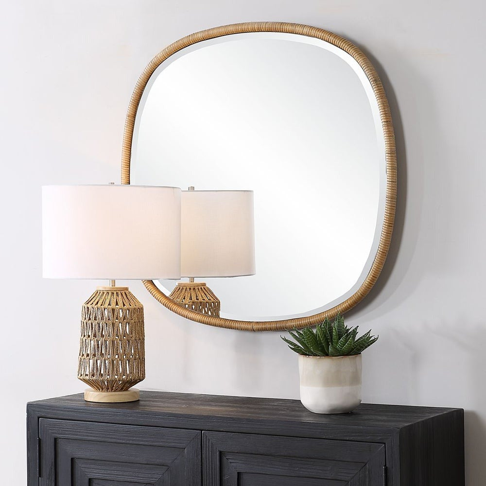 Cordelia Rattan Mirror