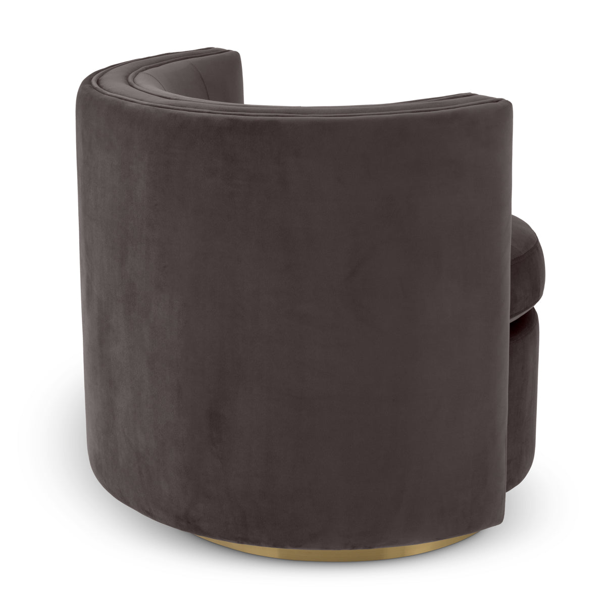 Eichholtz Amanda Swivel Chair — Savona Grey Velvet