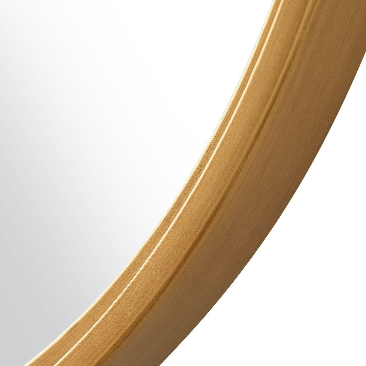 Brushed Gold Pill Mirror