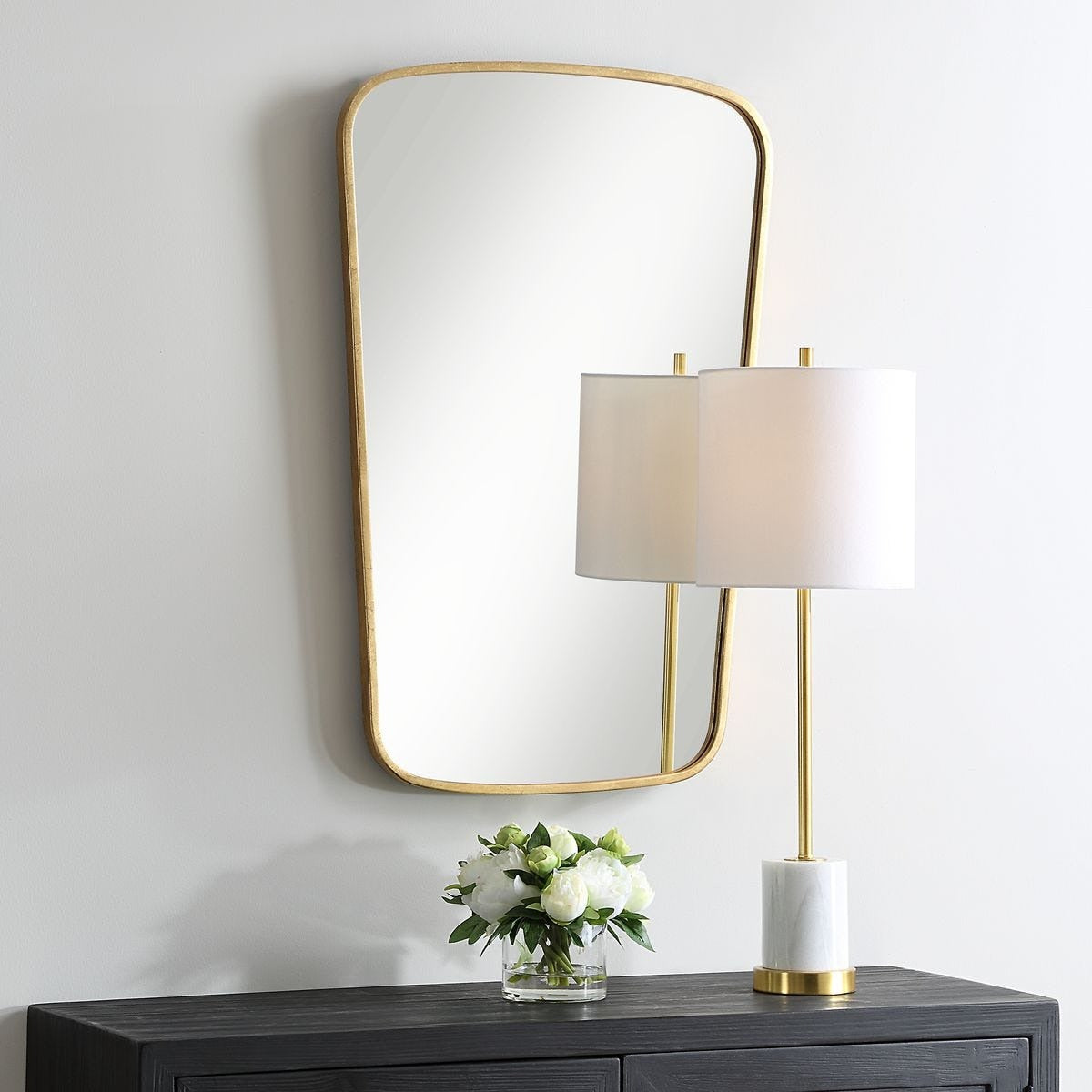 Aura Gold Leaf Mirror
