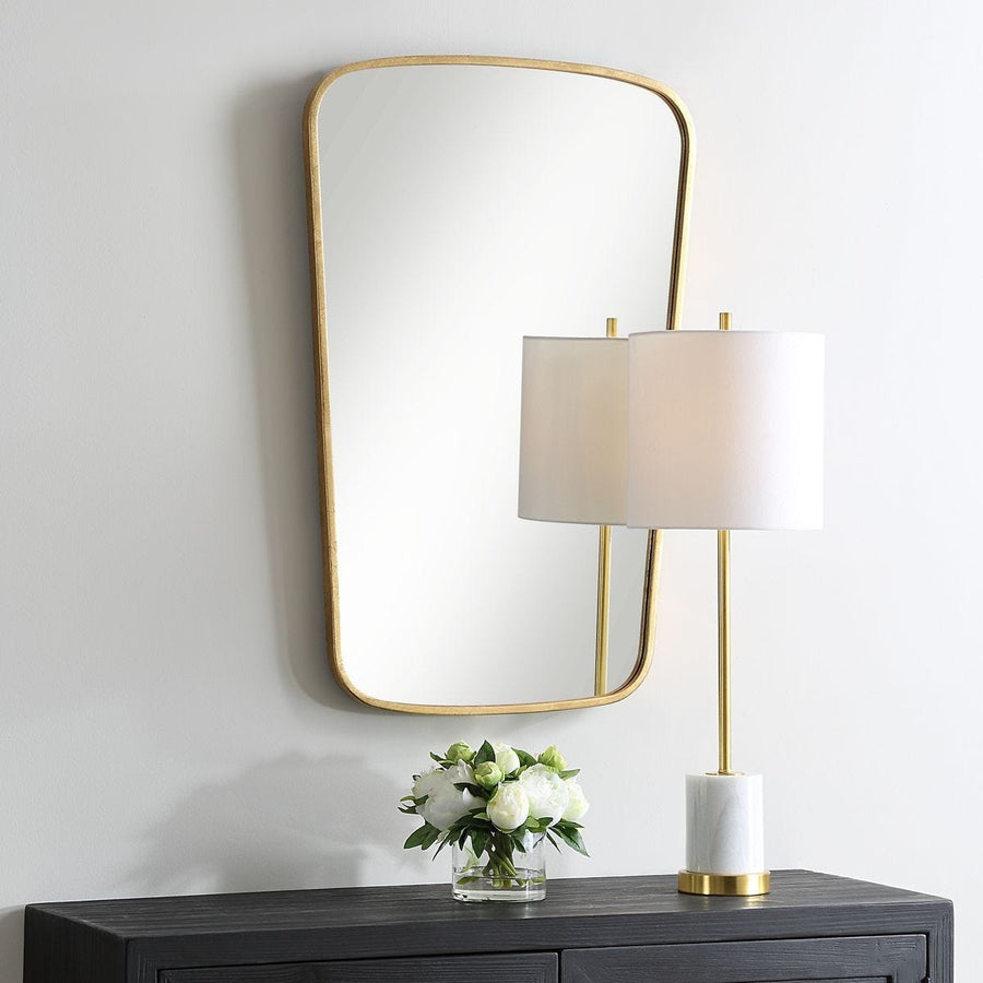 Aura Gold Leaf Mirror