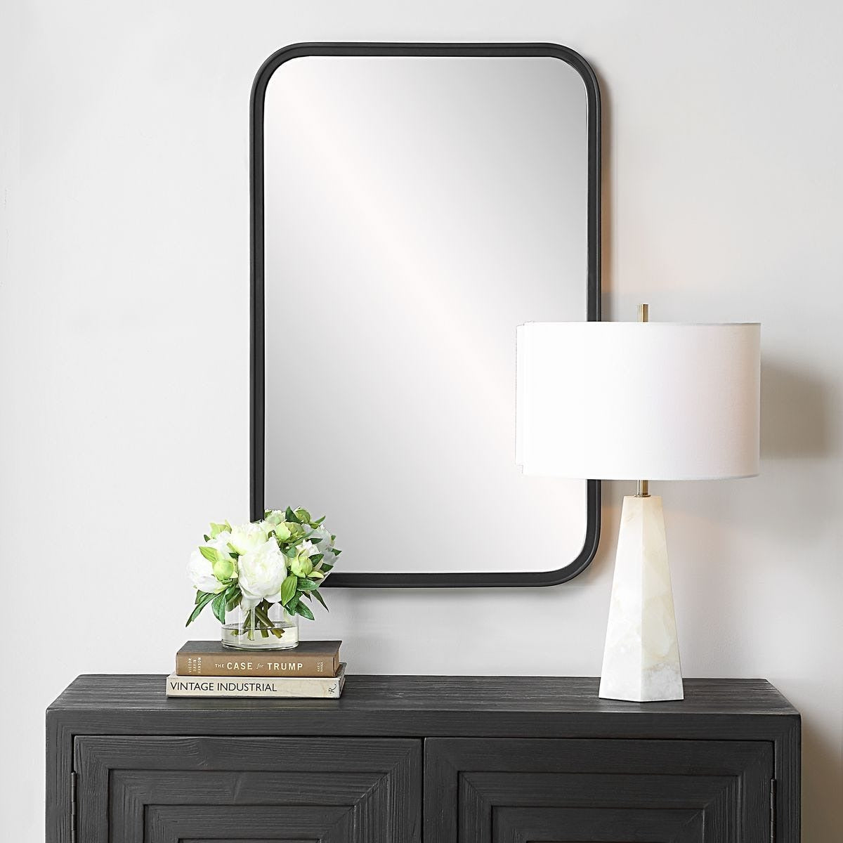Warren Mirror – Matte Black