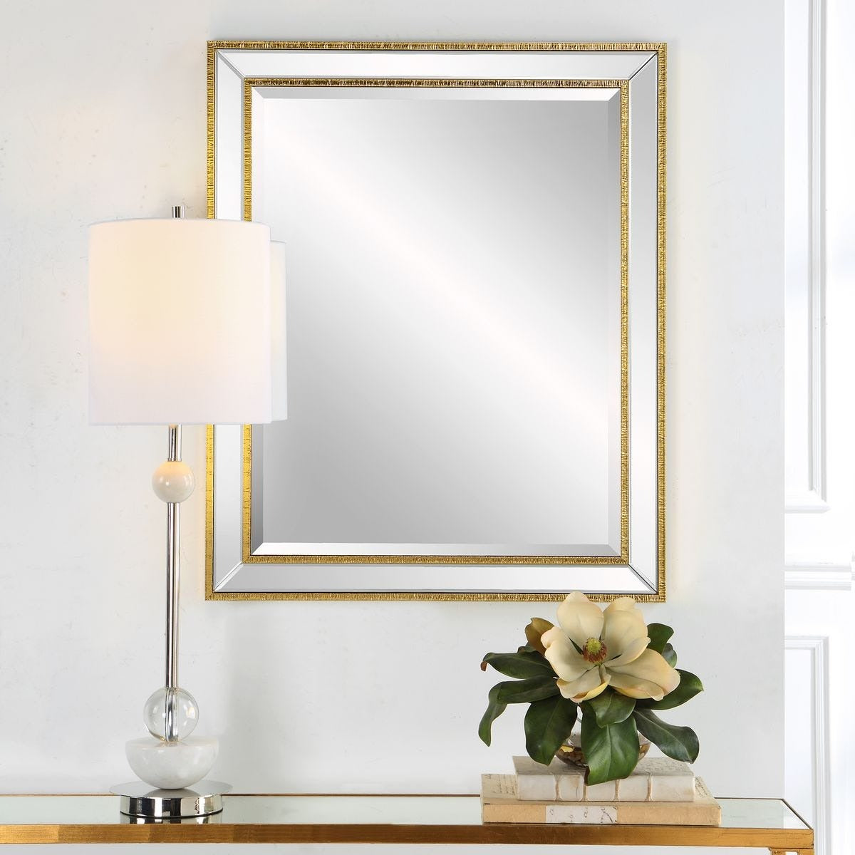Lines Small Mirror – Gold