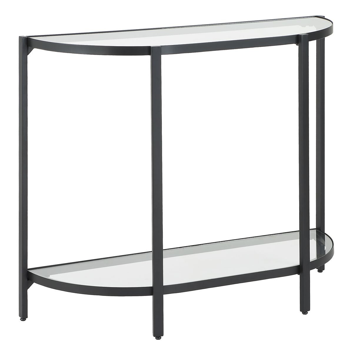 Demilune Black Console Table