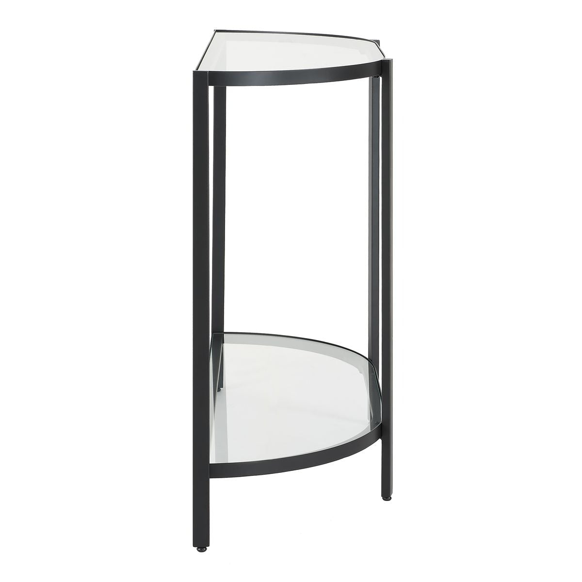 Demilune Black Console Table