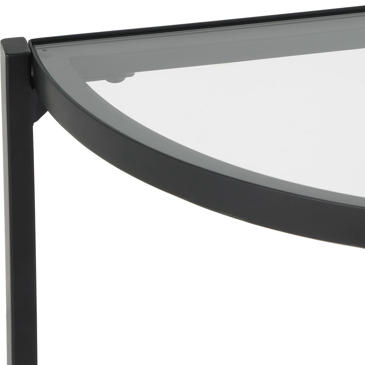 Demilune Black Console Table