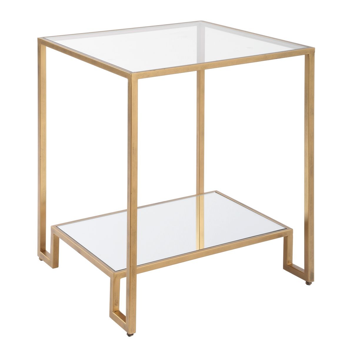 Eleanor Two Tier Gold Side Table