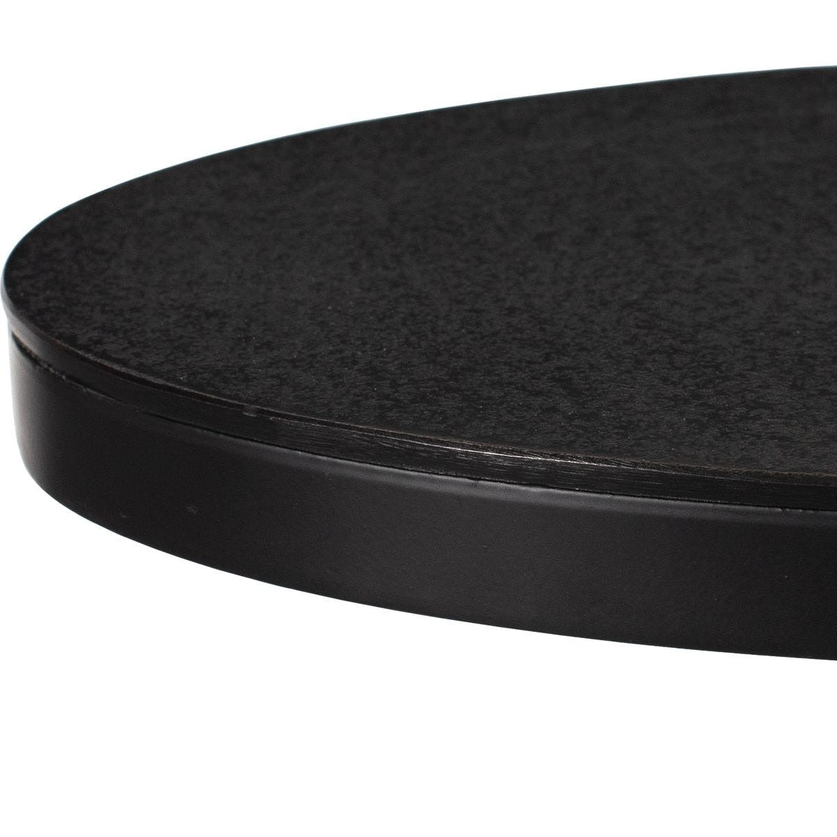 Matisse Black Oval Side Table