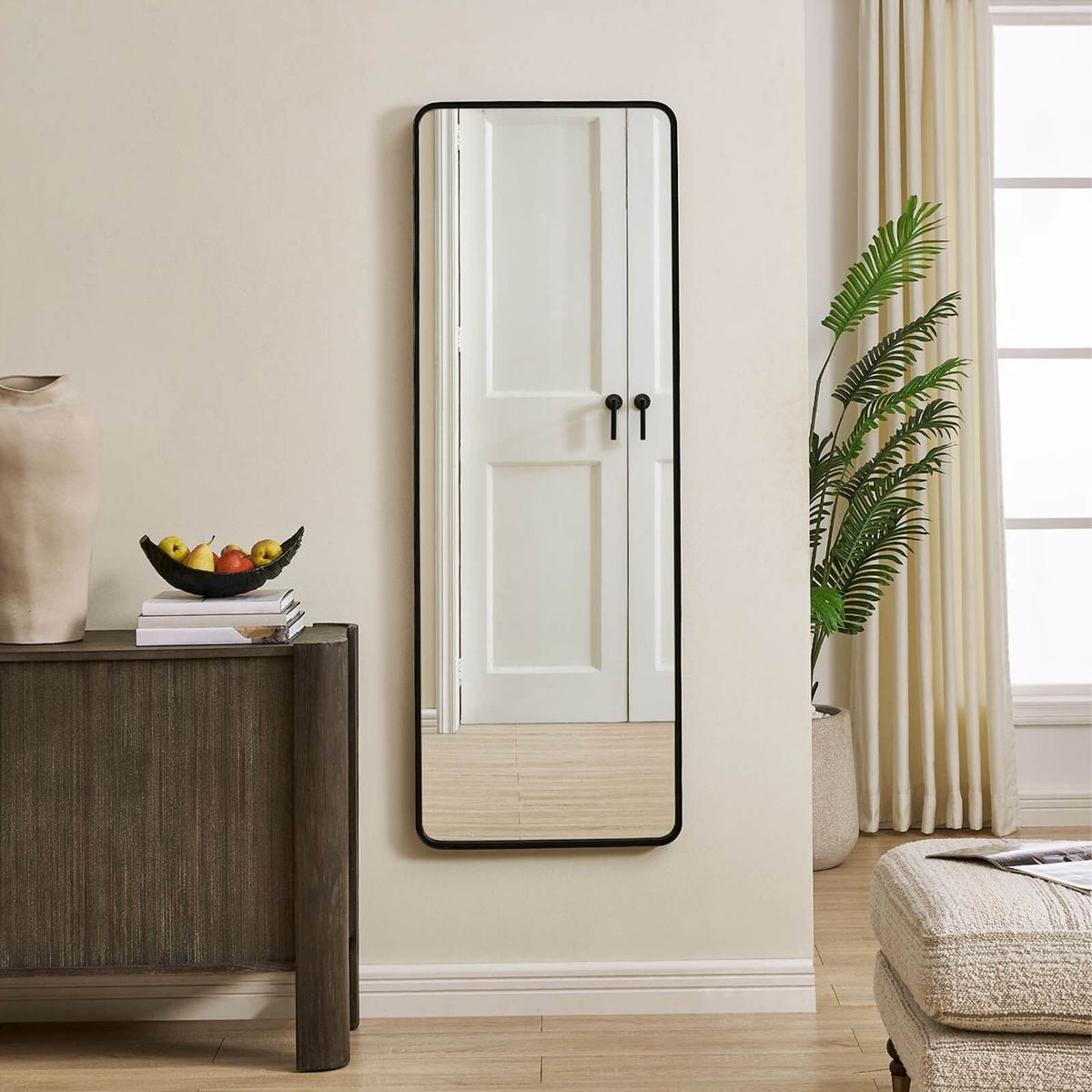 Toby Full Length Mirror – Black