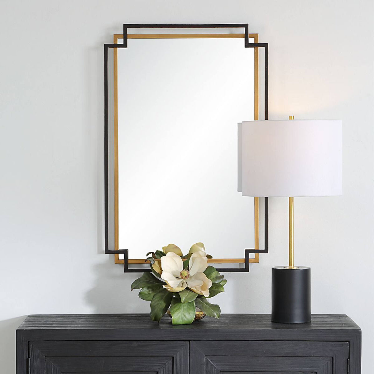 Deco Mirror – Bronze and Gold