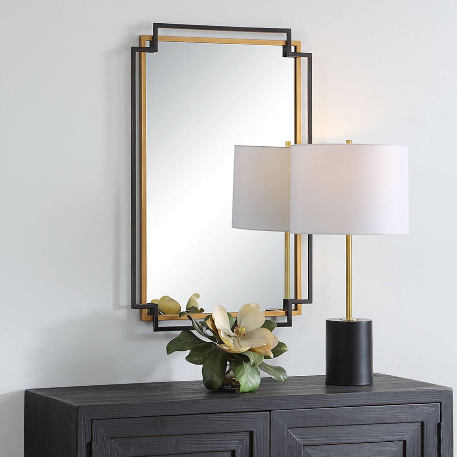Deco Mirror – Bronze and Gold