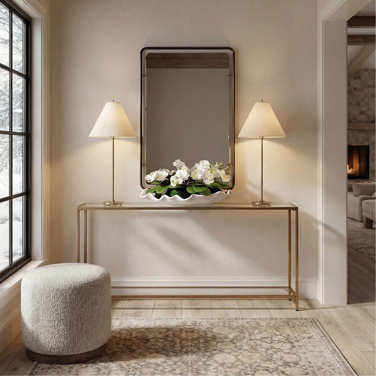 Triton Mirror – Aged Bronze