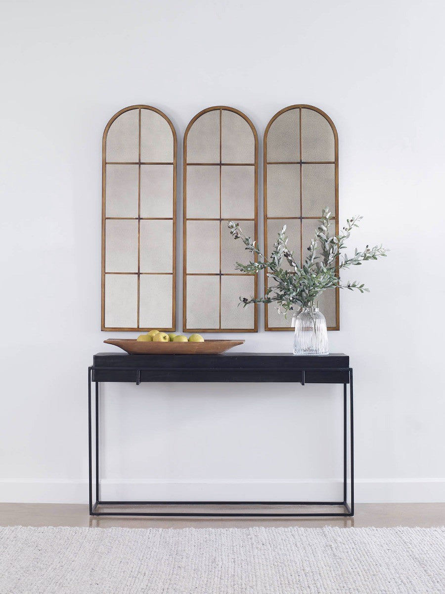 Telone Modern Black Console Table