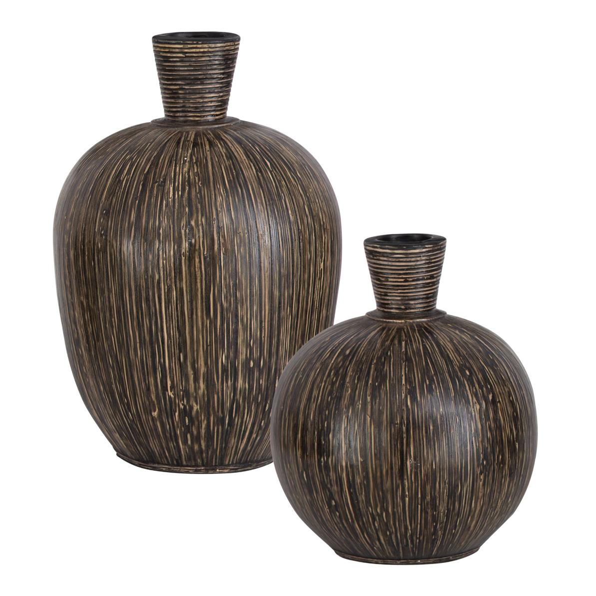 Islander Black Vases – Set of 2
