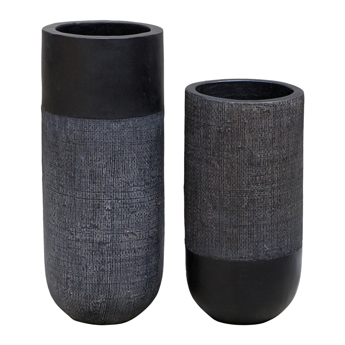 Woven Shadow Vases – Set of 2